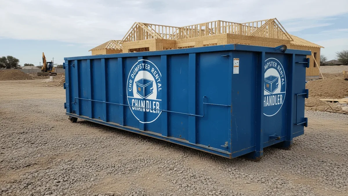 Serving Chandler and the Chandler area CHR Dumpster Rental Chandler roll-off truck serving Chandler and the Chandler area
